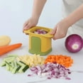 thumbnail image 4 of Multi-Function Vegetable Chopper Hand-Press Potato Cutter Kitchen Tools Mini Vegetable Cutter Kitchen Gadgets, 4 of 5