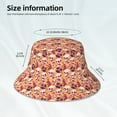 thumbnail image 3 of Pofeuu Skull rock record Print Bucket Hat for Women Men Reflective Bucket Hats Beach Summer Sun Hat Travel Fisherman Cap, 3 of 6