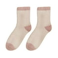 thumbnail image 2 of Baqcunre Crew Socks for Women, Ladies Towel Socks Coral Fleece Winter Warm Thickened Mid Tube Socks Sleep Socks, White Crew Socks Men, White Socks Women Crew, Womens Crew Socks Size, 2 of 4