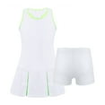 thumbnail image 2 of Alvivi Girls Summer Sport Suit Sleeveless Dress Shorts Set Tennis Badminton Sportswear 2Pcs 6-14, 2 of 7
