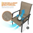 thumbnail image 5 of Nuu Garden 7-Piece Outdoor Patio Dining Sets, Black and Brown, 5 of 9