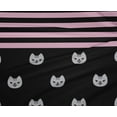 thumbnail image 4 of oneOone Tissu Polyester Lycra Rayé & Visage de Chat Imprimés d'Animaux au Mètre 56 Pouces de Large, 4 of 4