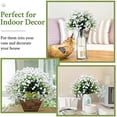 thumbnail image 5 of 40 Bundles Outdoor Artificial Flowers UV Resistant Faux Outside Plants Flowers Fake Plastic Plants for Outdoor Spring Summer Seasons Decoration Shrubs Garden Porch Box(White), 5 of 6