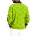 thumbnail image 3 of Mens Ugly Christmas Shirt Ugly Christmas Sweater Snowflake Fluorescent Green M, 3 of 4