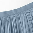thumbnail image 3 of Lovskoo Women's Summer High Waist Pleated Chiffon Skirt Swing A Line Maxi Skirt Comfortable Plus Size Elastic Waist Skirt Blue, 3 of 5
