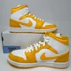 thumbnail image 5 of Ni - ke WMNS Air Jordan 1 Mid 'White University Gold' BQ6472-117 Womens/Youth Brand New, 5 of 5