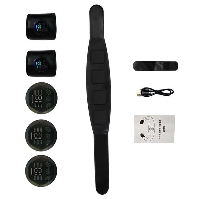 Abs Trainer Estimulador Muscular Usb Recargable 6 Modos 15 Intensidad Ems Estimulador Muscular Fitness Training Gym Workout Eigraketly CE008812-01
