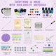 thumbnail image 2 of Kit para hacer velas RU HANDMADE de cera de soja 1120 g, 7 aromas, 2 of 9