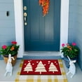 thumbnail image 4 of HANDIED Polyester carpet Christmas Rugs Outside Indoor Doormat Christmas Lmitation Red Entrance Carpet Christmas Tree Carpet Bathroom Non Mat Entrance Door Mat Living Room Floor Mat, 4 of 6