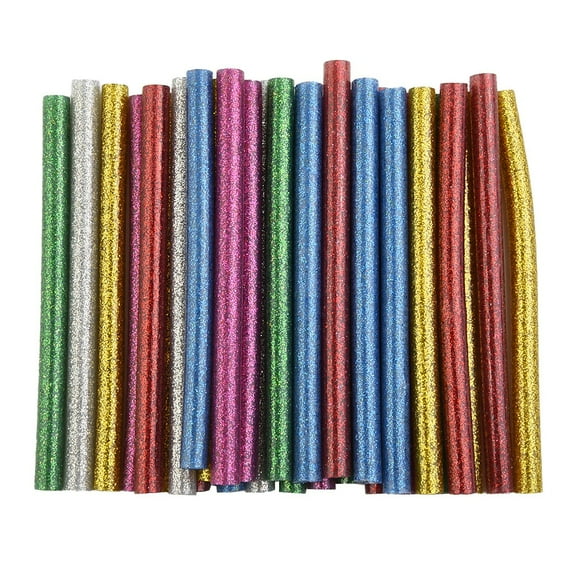 30Pcs Hot Glue Glitter Glue Colored Hot Melt Glue Repair Tool For Wood,Plastic,Fiber,Electronic,Electrical Components,Ceramics