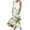 ☪082-Yellow, variant on Nuoqisi Women's Summer Sundress Fashionable Sleeveless and Round Neck Printed Long Dress