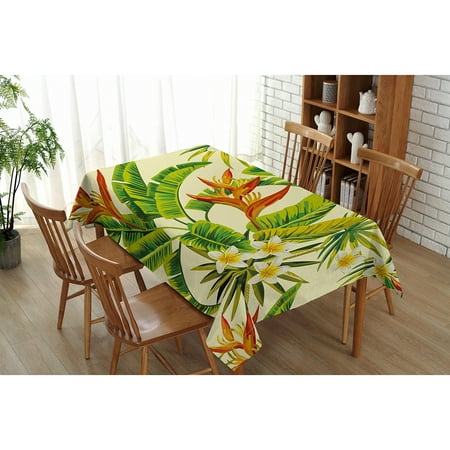 

Palm Tree Tablecloth Tropical Plants Dining Table Cover Rectangular &Square
