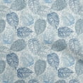 thumbnail image 1 of oneOone Georgette Viscose Grayish Blue Fabric Leaves Diy Clothing Quilting Fabric Print Fabric By Yard 42 Inch Wide, 1 of 6