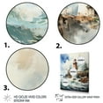 thumbnail image 3 of Designart "Guiding Light Vintage Lighthouses IV" Nautical & Beach Floater Framed Wall Decor, 3 of 7
