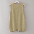 thumbnail image 6 of Sngxgn Girl Baby Girls Ruffle Sleeve Bodysuit Toddler Girl Shirts Jumpsuit(Khaki,66), 6 of 6