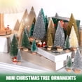 thumbnail image 7 of Ayieyill 30PCS Artificial Mini Christmas Trees, Mini Pine Tree Sisal Trees with Wood Base Bottle Brush Trees for Christmas Table Top Decor Winter Crafts Ornaments, 7 of 7