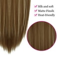 thumbnail image 4 of SHCKE Invisible Wire Hair Extensions 22 Inch Straight Hair Extensions Secure Fish Line Extensions Synthetic Hairpiece with Removable Secure Clips Ginger Brown Mix Bleach Blonde, 4 of 6