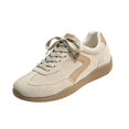 thumbnail image 3 of Domzle Fashion Platform Sneakers for Women Footwear 2026 | Memory Foam Insole for Comfortability; Non-Slip Casual Platform Shoes for Women Sneakers; Lightweight Lace-up Womens Shoes Khaki, 3 of 10