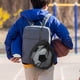 thumbnail image 5 of Bolsa de almacenamiento para baloncesto, fútbol y voleibol, organizador grande de malla con cordón para equipo deportivo con gancho de transporte, transpirable y duradera para un fácil, 5 of 9