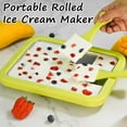 thumbnail image 4 of Portable Rolled Ice Cream Maker,At Home Instant Freezy Bake Ice Cream Tray Roller include 2 Spatulas and Stainless Steel Cool Plate for Fun Family Activities, 4 of 9
