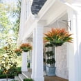 thumbnail image 3 of 6Pcs Artificial Grass Fake Plants 17.3in 16 Leaves Outdoor Fake Grass UV Resistant Greenery Plastic Plants for Home Window Garden Office Patio Hanging Planter Pathway Front Porch Decor, 3 of 5