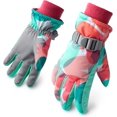 thumbnail image 1 of Guantes de esquí NQ para niños impermeables azules y rosas tamaño M, 1 of 1