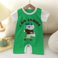thumbnail image 3 of Zwiiyzr Baby Boy Soft Romper Jumpsuits Summer Newborn Cotton Short Sleeve Thin Baby Onesie Baby Clothes Green, 3 of 3