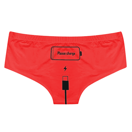 Fulorrnie Underwear for Women Plus Size Cheeky Breathable Seamless Panty Funny Cute High Cut Comfort Panties Red XXXL