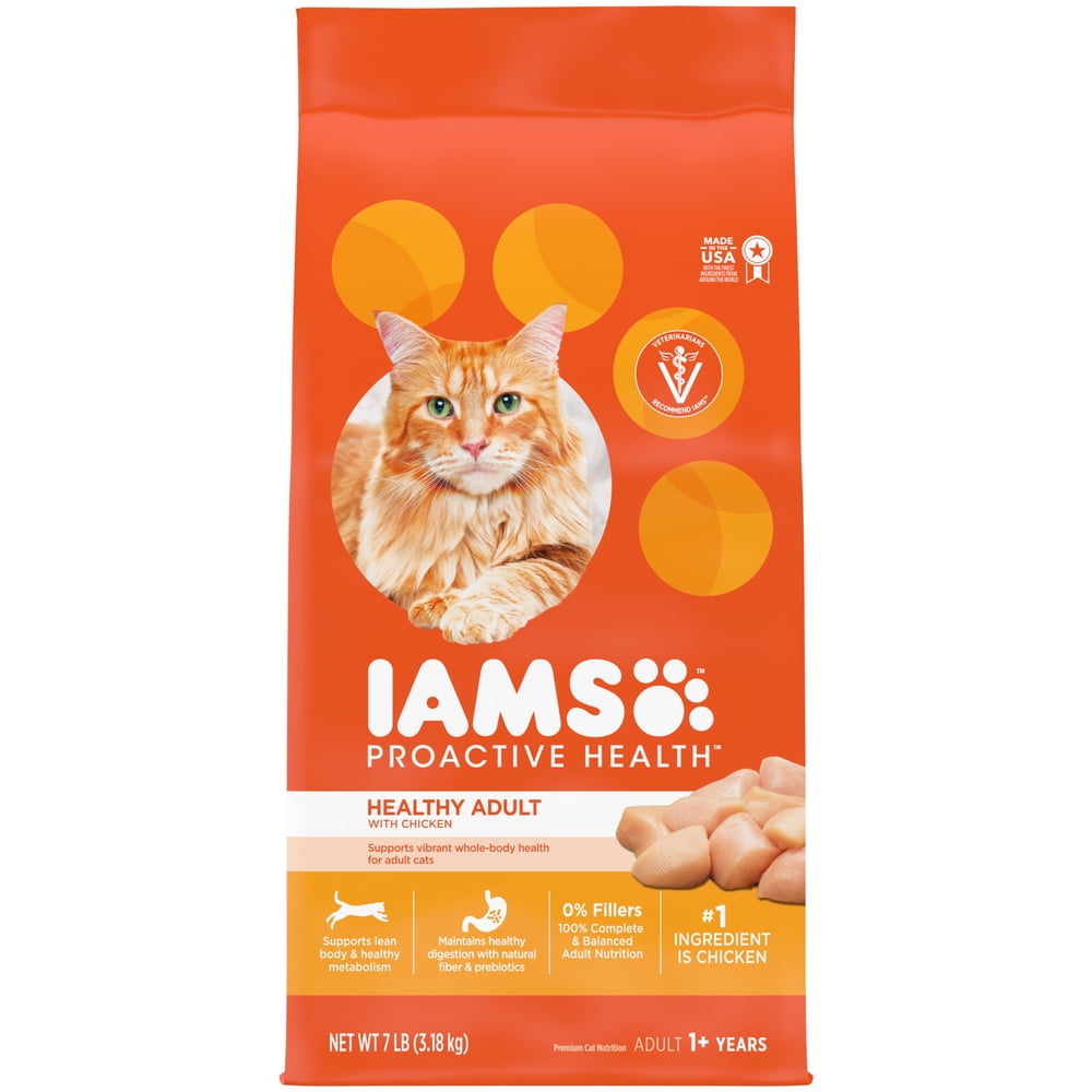 Iams Proactive Health Chicken Dry Cat Food, 7 Lb Bag