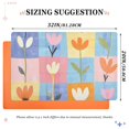 thumbnail image 6 of Yayeee Doormat for Indoor Entrance 32" x 20" Non Slippery Floor Rug, Blue Flowers, 6 of 8