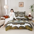 thumbnail image 3 of Castle Fairy Yellow Teal Aztec Full Size Comforter Sets,Bohemian Western Bedding Sets, 3 of 6