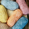 thumbnail image 3 of XmhyTop-A 50g Cotton Acrylic Blend Yarn Fine Soft Knitting Crochet Yarn for Handcraft DIY Projects, Machine Washable Craft Yarn,A05, 3 of 4