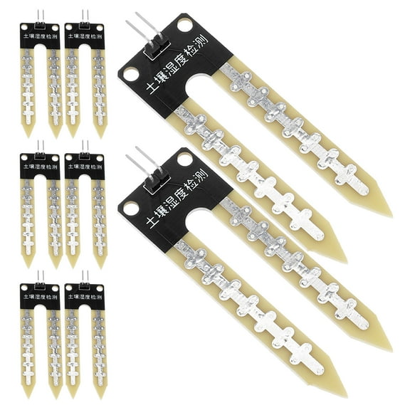 Greenadscape Soil Moisture Meter 8Pcs Metal Measuring Instrument for Environmental Monitoring and Agriculture 2.4x0.8x0.3in