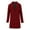 Red, variant on Brondbend Mens Winter Jacket Coat for Men Lapel Long Sleeved Button Outerwear Solid Color Leisure Jacket Loose Fit Club Tops Red
