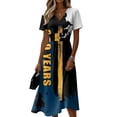 thumbnail image 2 of Womens 250th Anniversary Usa Dresses Independence Day Sun Dress Flowy V Neck Short Sleeve 4th Of July Outfits for Women Summer Dresses, 2 of 5