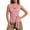 Pink, variant on Babysbule Women's Cowl Neck Sleeveless Ribbed Knit Tank Top Side Tie Slim Fit Casual Summer Blouse for Women