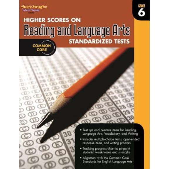 Pre-Owned Higher Scores on Standardized Test for Reading & Language Arts: Reproducible Grade 6 (Paperback) 0547898509 9780547898506