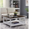 thumbnail image 3 of Convenience Concepts Table Basse Carrée Oméga 36 Pouces Fini Bois Espresso et Blanc, 3 of 4