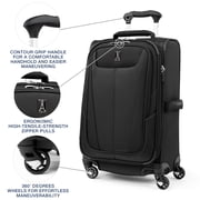 Travelpro Maxlite 5 Softside Expandable Luggage with 4 Spinner Wheels, Lightweight Suitcase, Carry-on 21-Inch, Black
