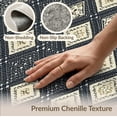 thumbnail image 6 of ODIKA 4'x6' Washable Area Rug Pet Friendly, Non-Shedding Farmhouse Lattice Trellis Vintage Faded Desk Dining Under Table for Bedroom, Reading Nook, 6 of 7