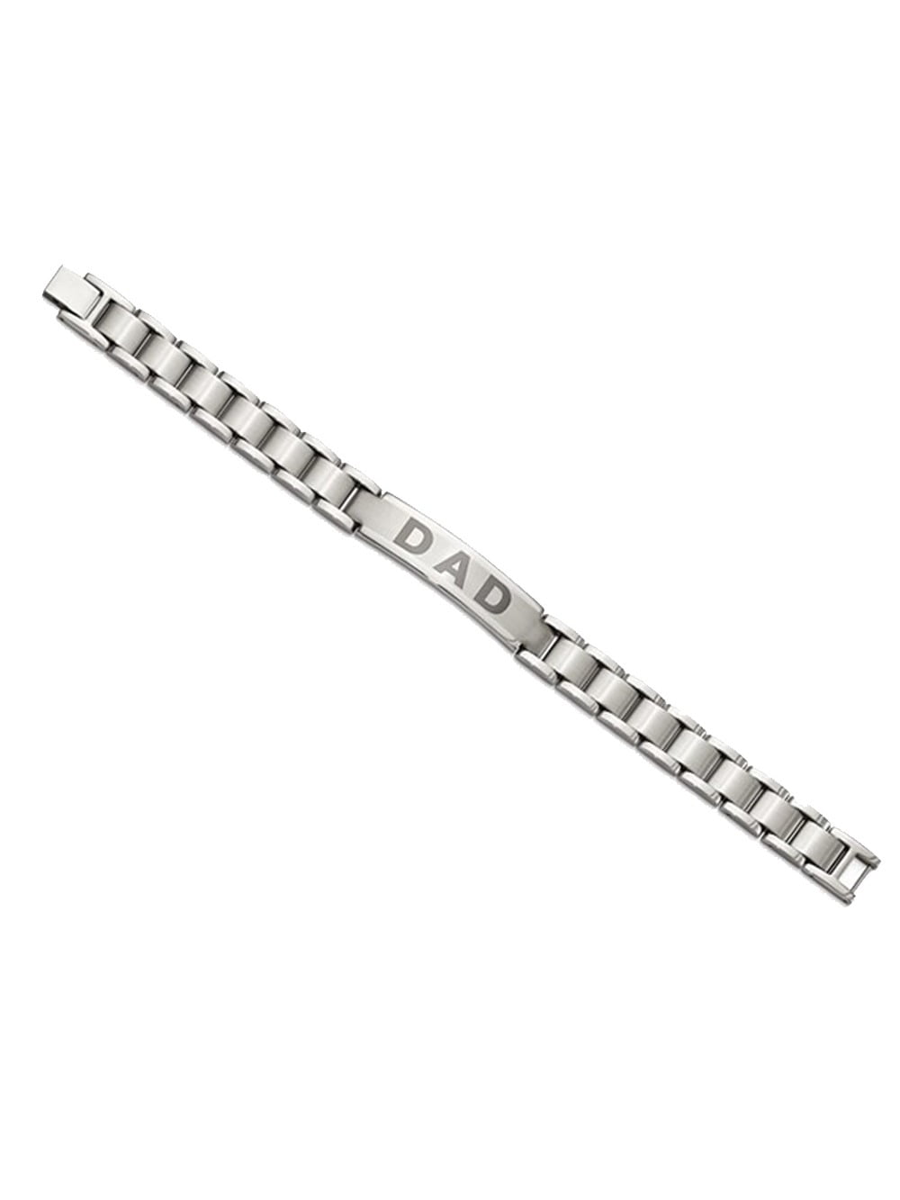 Gem & Harmony Mens Stainless Steel DAD Bracelet 8.75 inches for Men