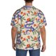 thumbnail image 3 of Fotbe Snake Camisa Estampada de Manga Corta para Hombre, Casual de Verano, Estilo Playero, Sin Arrugas-Large, 3 of 5