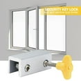 thumbnail image 5 of UDIYO 1 Sets Sliding Window Locks, Security Window Double Lock with Key, Aluminum Stoppers, for Track Vertical %26 Horizontal Slide Door Child Windows, 5 of 8