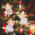 thumbnail image 4 of 3 piezas, decoración de niña ángel de dibujos animados lindo para árbol de Navidad, adorno de alas de estrella de amor, 3,9 × 5,1 pulgadas Sincero  Electrónica, 4 of 4