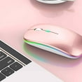 thumbnail image 4 of PC Mouse Inalámbrico Bluetooth y Radio para Computadora Portátil MAC Recargable LED, 4 of 6