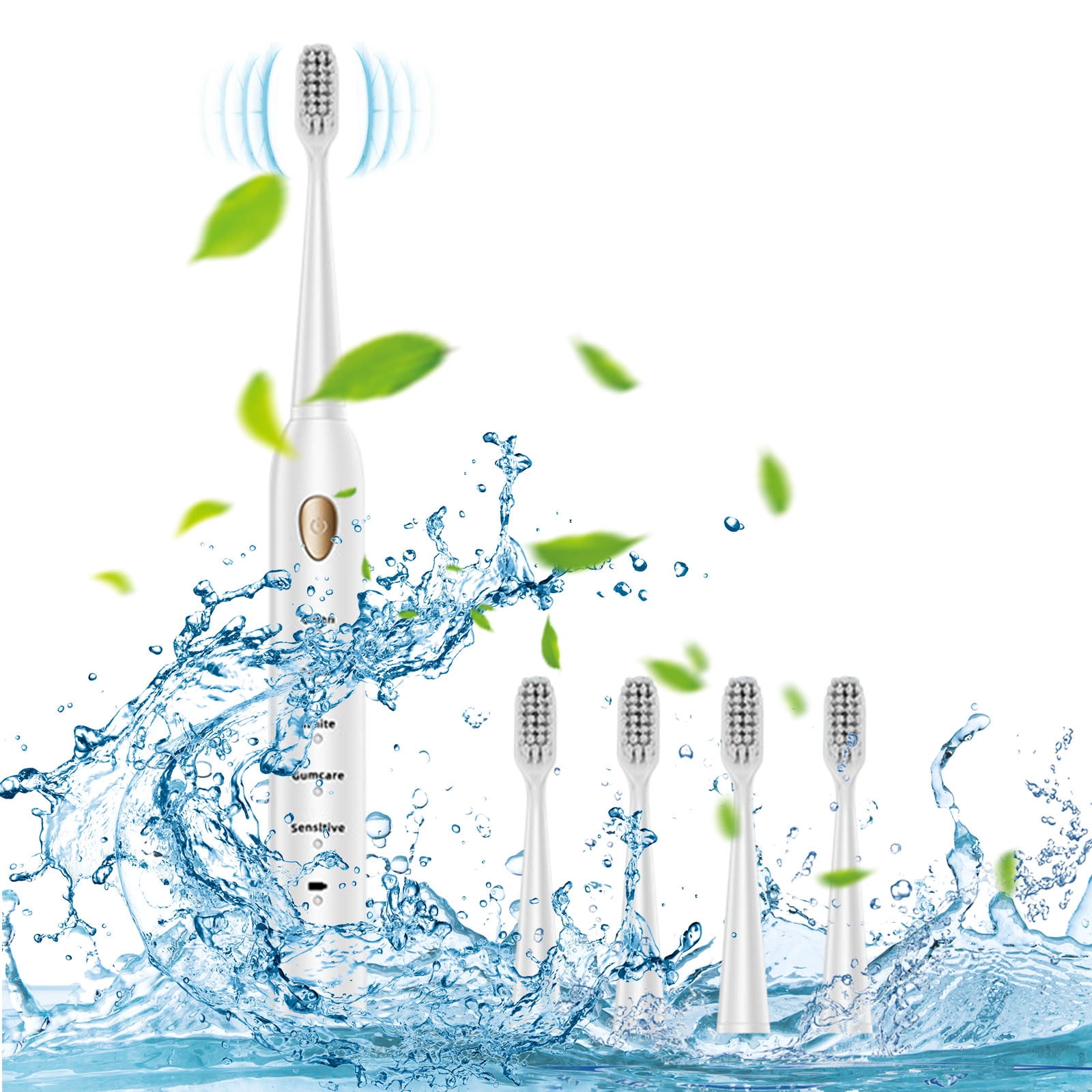 3 Set of Toothbrush Toothbrush With 4 Brush Heads 5 Cleaning Modes Water Proofing IPX7 Water Proofing Toothbrush Newly