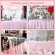thumbnail image 5 of White Tulle Ruffle Table Skirt for Rectangle & Round Tables - Wedding, Bridal Shower, Baptism, Birthday Party Tablecloth Decor, 5 of 5
