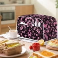 thumbnail image 3 of Rose Bread Maker Cover 12x10x8 Inches, Toaster Oven Dust Cover for Protect your Bread Machine or Kitchen Small Appliances, Hands or Machine Washable (Purple)/ Room Decor, 3 of 8