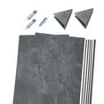 thumbnail image 2 of Palisade 36in x 36in x 78in Waterproof Vinyl Corner Shower Surround Kit with Accessories in Urban Quarry, 2 of 8