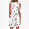 thumbnail image 5 of Womens Summer Dresses 2026 Loose V Neck Sleeveless Sundresses Swimsuit Coverup with Pockets Floral Multicolor S, 5 of 8
